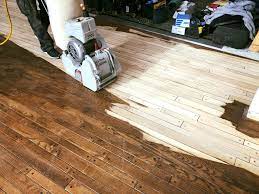 refinishing oak pegged hardwood floor