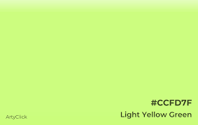light yellow green color arty