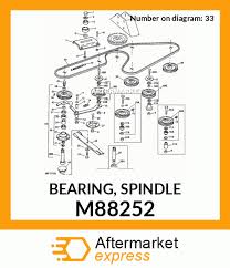 m88252 bearing spindle fits john