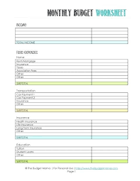 Bi Weekly Paycheck Budget Template Printable Worksheet Word Simple