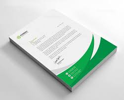 Business Letterhead Template With Modern Design Stationery Templates