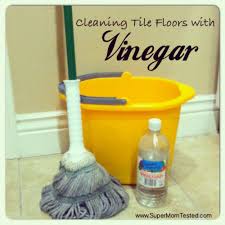 cleaning tile floors with vinegar