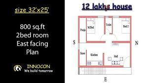 800 Sq Ft 32 X 25 2bhk East