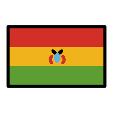 In the center of the state flag, a. Flagge Bolivien Emoji