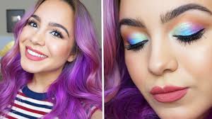 pastels and blue spring makeup tutorial