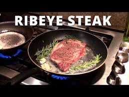 pan seared oven baked ribeye steak