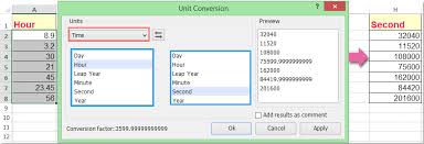 How To Convert Between Hours Minutes Seconds Or Days In Excel