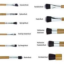 bronson professional bamboo makeup brush set 11 pcs