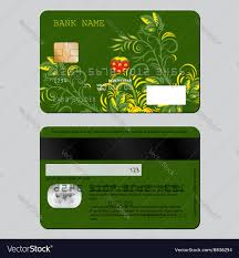 Sample Design Template Credit Card From Two Sides