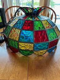 Stained Glass Pendant Hanging Lamp