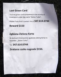 Maybe you would like to learn more about one of these? Lost In Greenpoint Green Card Newyorkshitty Com