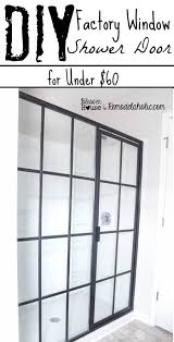 diy industrial factory window shower door