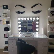 eyelash sign make up room decor make