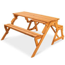 Iron frame, chinese fir wood boards. 10 Best Wooden Picnic Tables For 2021 Outdoor Wooden Picnic Tables