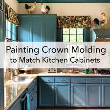 painting crown molding to match