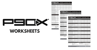 p90x worksheets by chad pink