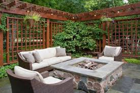 small outdoor seating area