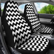 Chevron Car Seat Covers Black And White