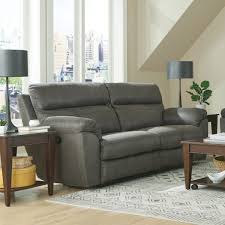 Atlas Reclining Sofa In Charcoal By