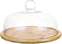 Cake Stand With Dome Cover Glass Cake