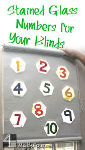 Stained Glass Numbers In Your Blinds
