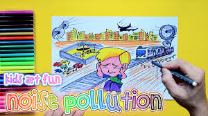 How To Draw And Color Noise Pollution Noise Pollution Art