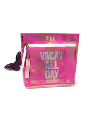 victoria s secret pink cosmetic bag