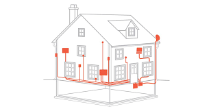 Residential electrical wiring systems start with the utility's power lines and equipment that provide power to the home, known collectively as the the service entrance is the equipment that brings electrical power to the home. From The Ground Up Electrical Wiring This Old House