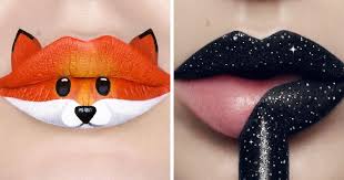 artist andrea reed turns lips into