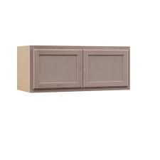 Hampton Bay 36 In W X 12 In D X 15 In H Assembled Wall Bridge Kitchen Cabinet In Unfinished With Recessed Panel