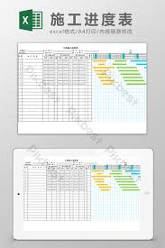 Engineering Construction Time Schedule Gantt Chart Excel