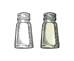 Salt Shaker Ilrations Stock Salt