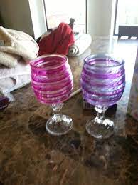 Wine Glasses Made From Candle Sticks