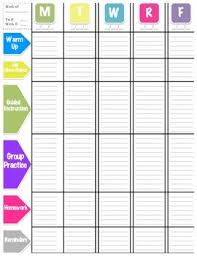 Lesson Plan Template Weekly View Lesson Plan Templates