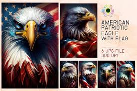 American Patriotic Eagle With Usa Flag