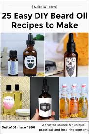 25 homemade diy beard oil recipes to
