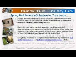 Spring Home Maintenance Schedule Preventive Maintenance