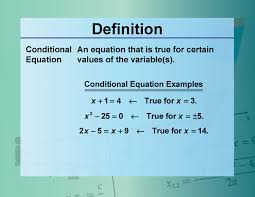 Conditional Equation Media4math