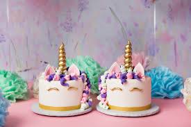 unicorn themed 1st birthday cake smash