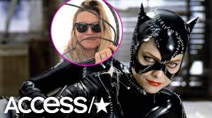 The clip, shared by netflix social media manager jarett wieselman, shows pfeiffer as selina kyle/catwoman expertly knocking the heads off mannequins. Michelle Pfeiffer Just Found Her Catwoman Whip It S Truly The Reunion We All Needed Access Youtube