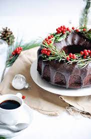The extra sauce may be refrigerated and reheated to serve over ice cream or your favorite dessert. Chocolate Bundt Cake With Orange And Rosemary Bundt Cake Au Chocolat A L Orange Et Au Romarin Christmas Bundt Cake Christmas Baking Christmas Food