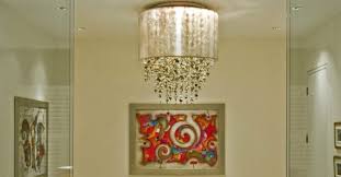 Large Scale Crystal Ceiling Light