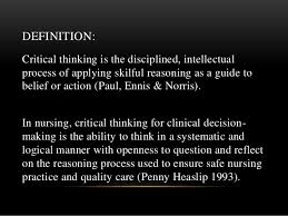 Critical Thinking and Clinical Decision Making in Nurse  PDF Download  Available  The Invisible Mentor