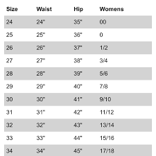 Sizing Chart For Womens Jeans Depop