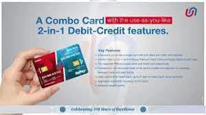 Union bank card credit card. Combo Card Credit Card Debit Card Of Union Bank Of India Youtube