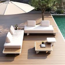 L Shape Outdoor Sectional Sofa Set