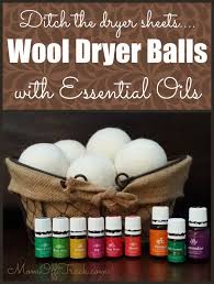 wool dryer with essential oils
