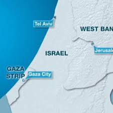 Satellite image of gaza, gaza strip and near destinations. Israel Blows Up Palestinian Fishing Boat
