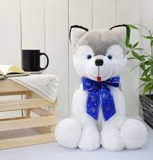mr smith husky dog stuffed toy