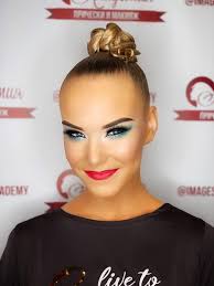 hairstyle and makeup for ballroom dancers